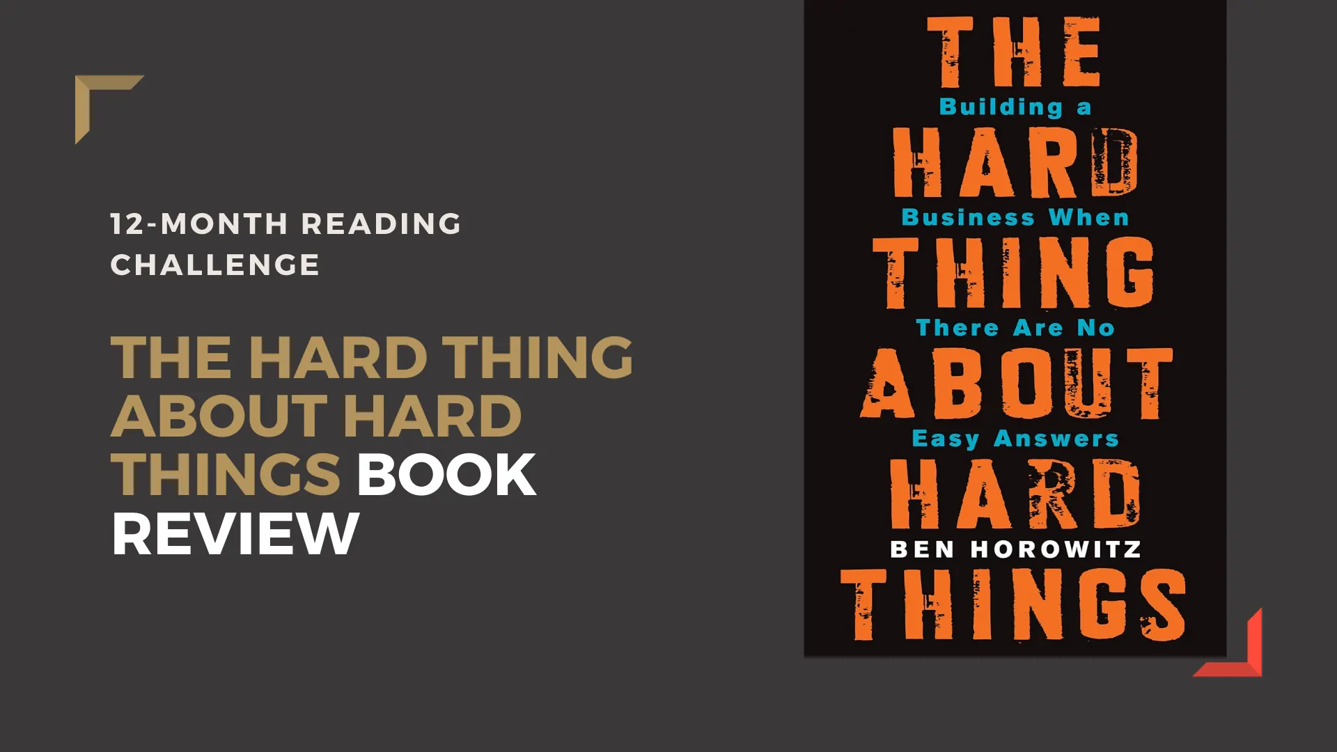 Dudefluencer: The Hard Thing About Hard Things Review