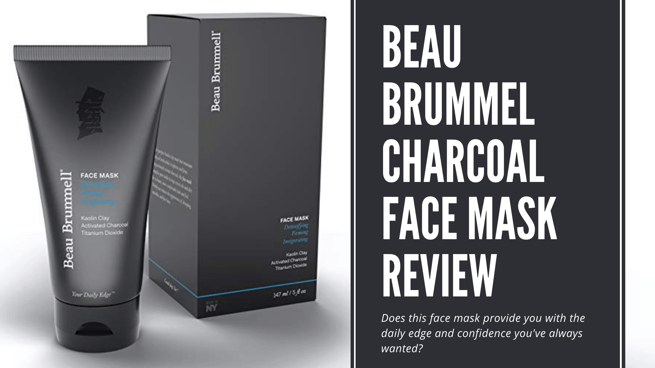 Dudefluencer: Beau Brummel Charcoal Face Mask